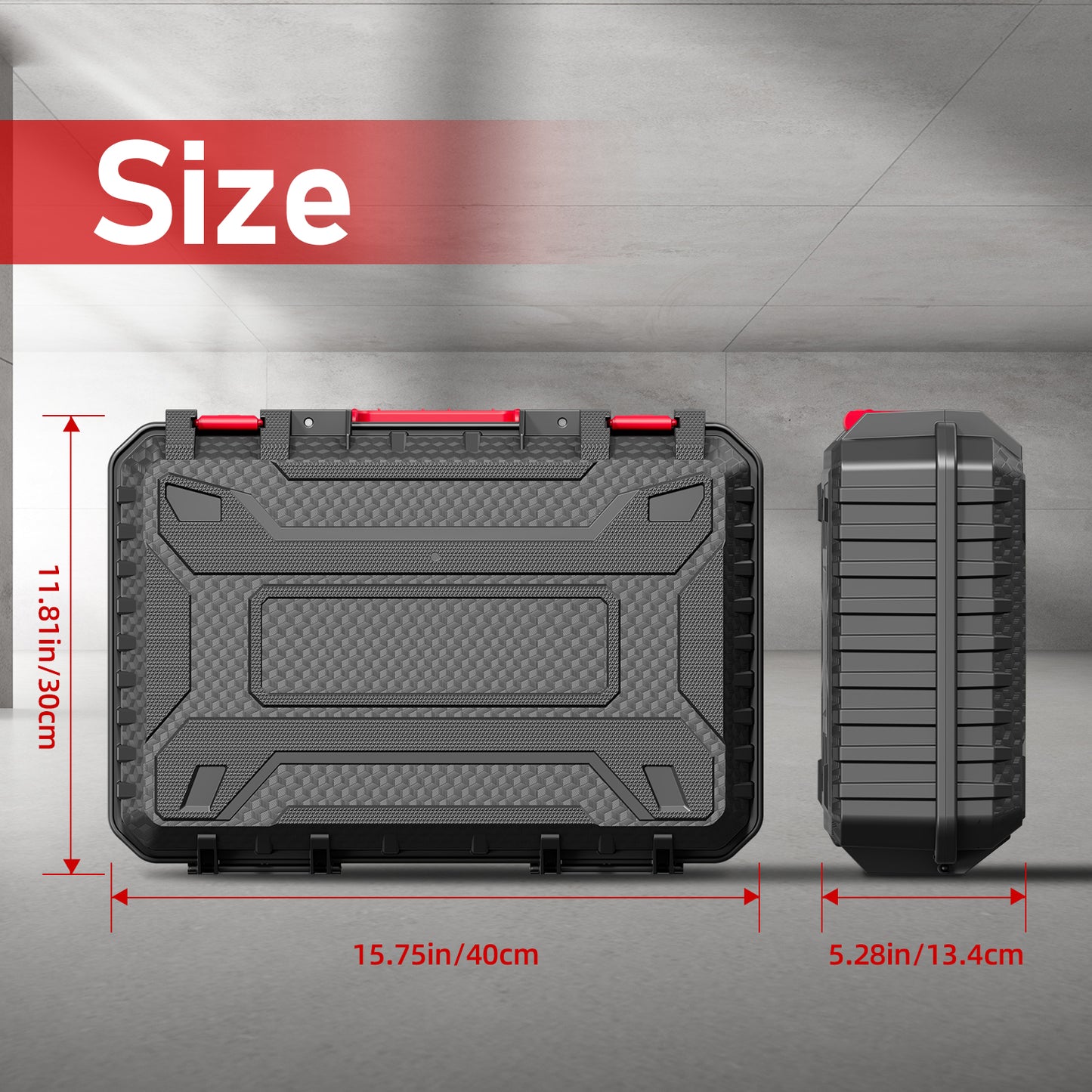 Starlink Mini Waterproof Hard Case, Durable Precision-Cut EVA Foam Carrying Case with Secure Lock for Dish Kit, Power Adapter, Kickstand and More Accessories, ,Ideal for RV Travel, Outdoor Use, and Camping